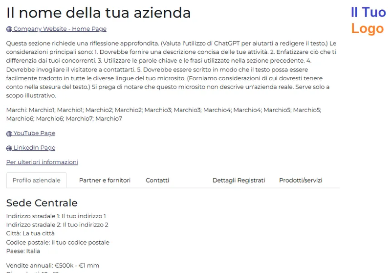 Microsito Pagina Principale - Esemptio Italano